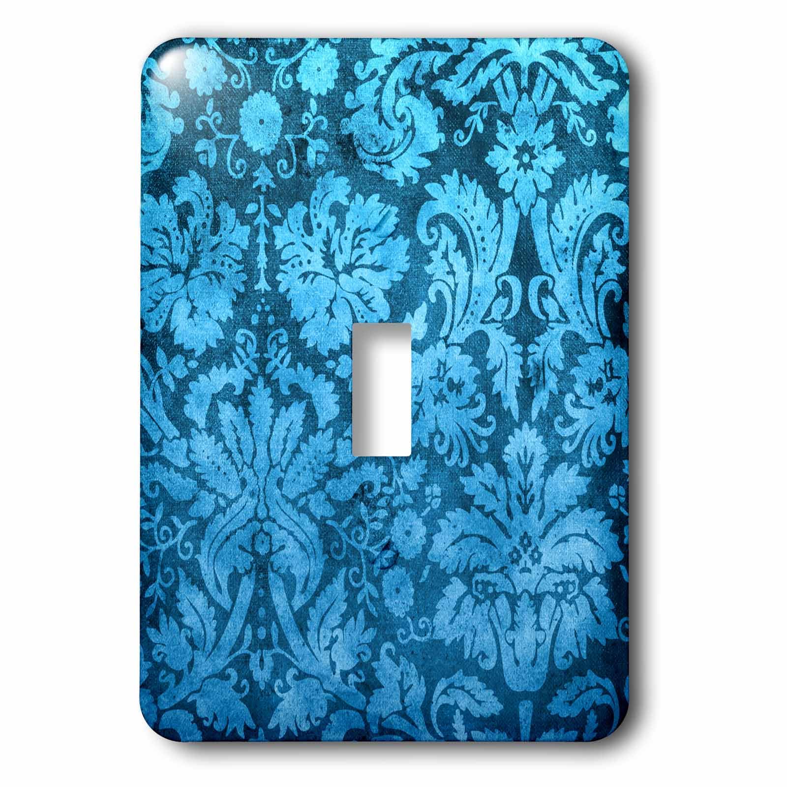 Papel pintado decorativo azul con diseño floral 3dRose Lsp_32493_1 para renovar tu salón