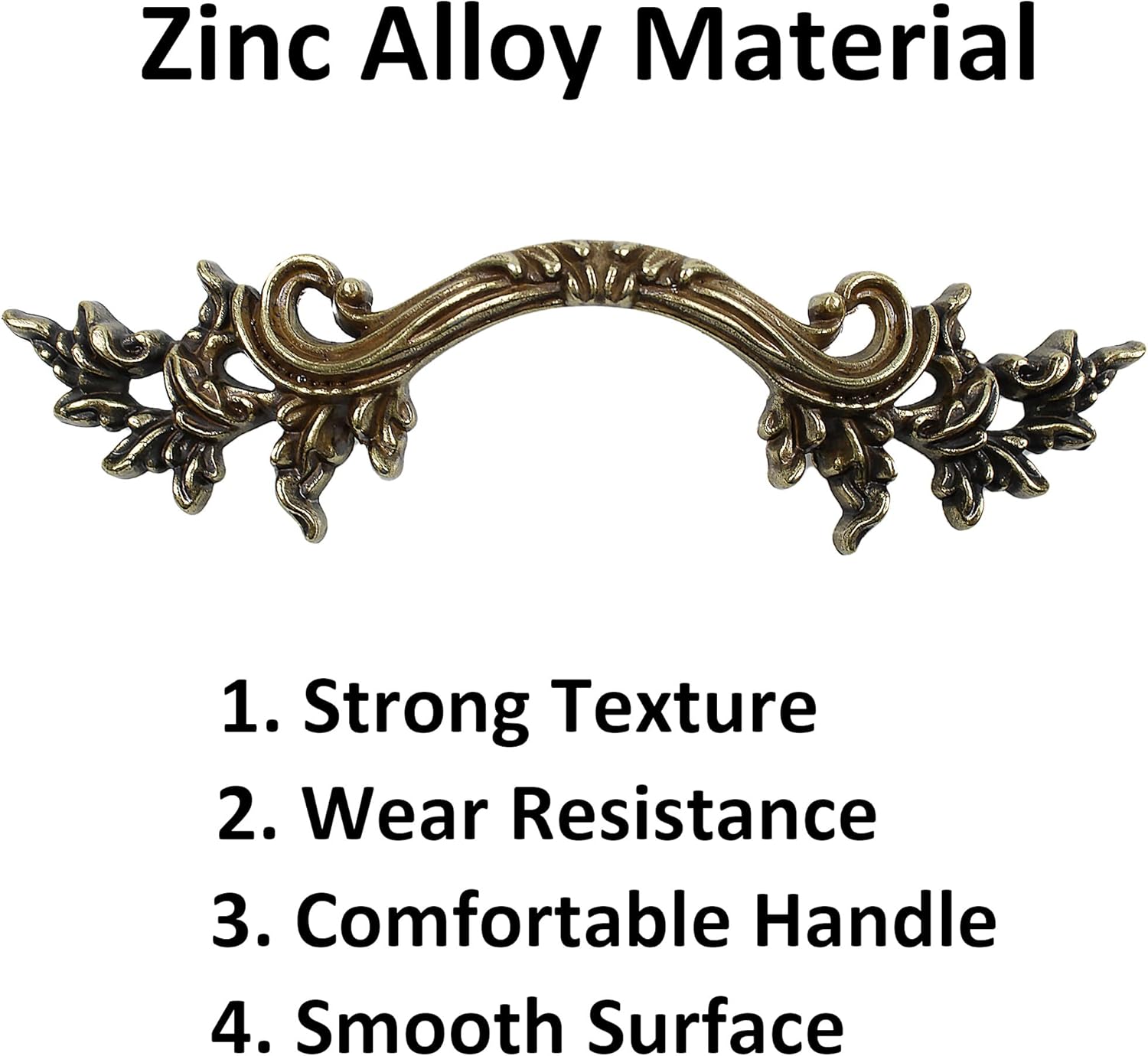 4PCS 6Inch Vintage Drawer Pulls, Antique Bronze Cabinet Handles, Euro Style Dresser Hardware, Classic Decorative Furniture Handles for Kitchen, Bathroom, Cupboard