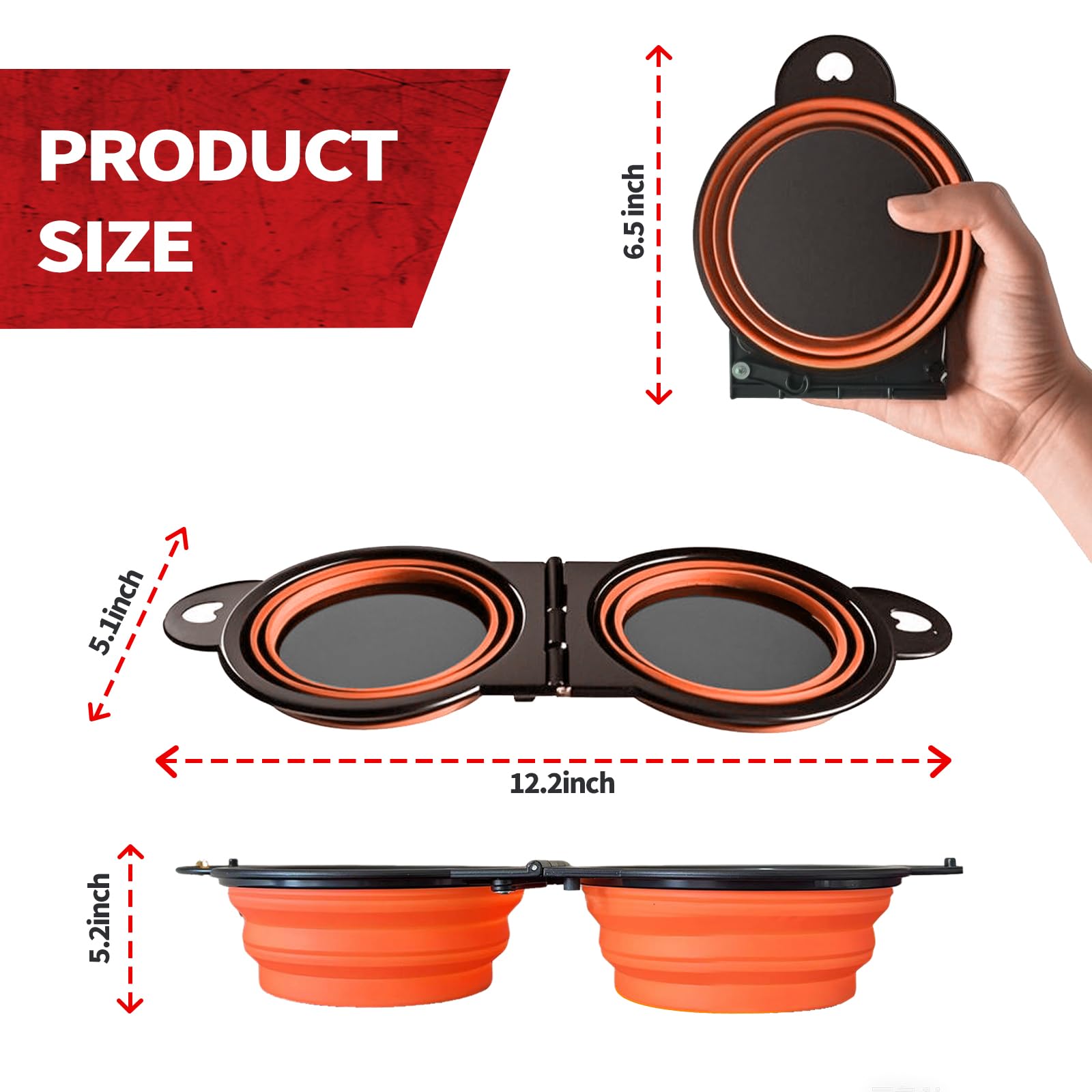 Collapsible Magnetic Parts Tray Set, Foldable Magnetic Trays, Integrated 5.1