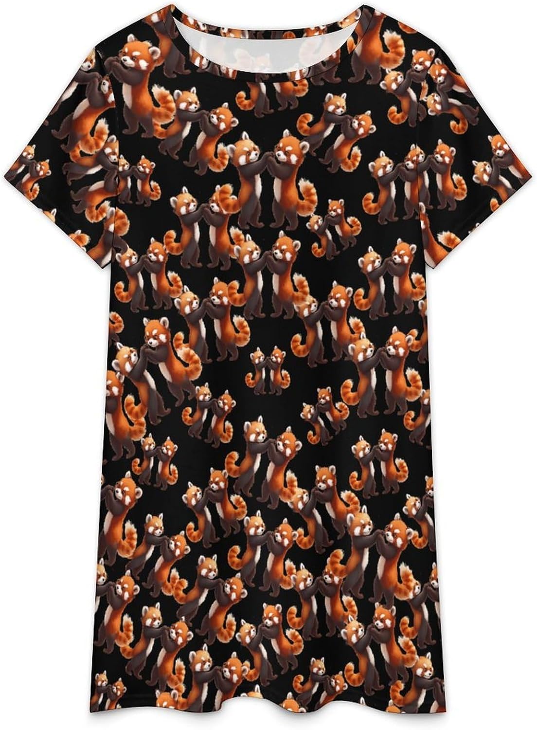 Redpanda Dance Nightgowns for Women Short Sleeve Sleep Dress Casual Sleepshirt Night Gowns Pajamas