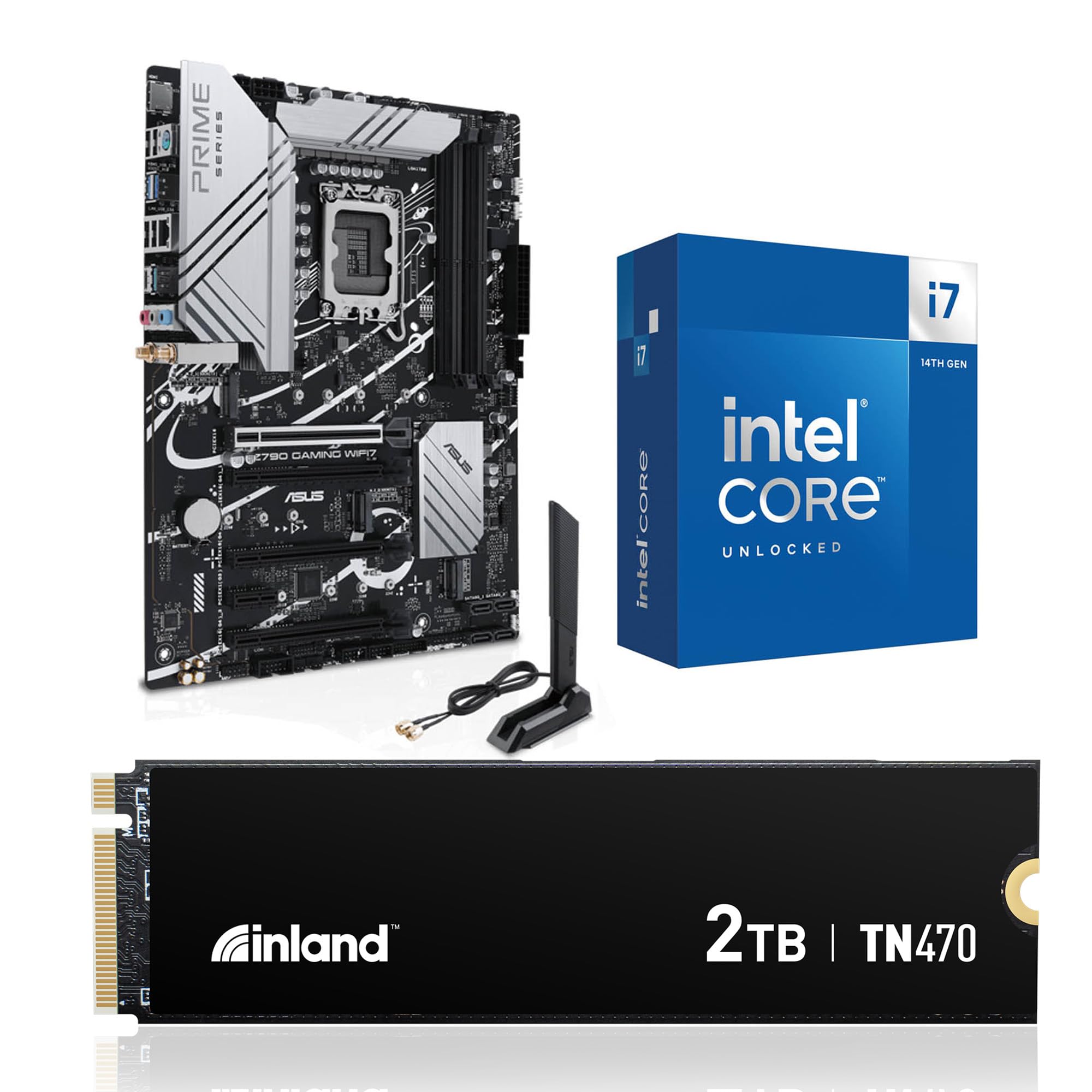 Amazon.com: INLAND 3-in-1 Combo: Intel Core i7-14700K CPU+ASUS
