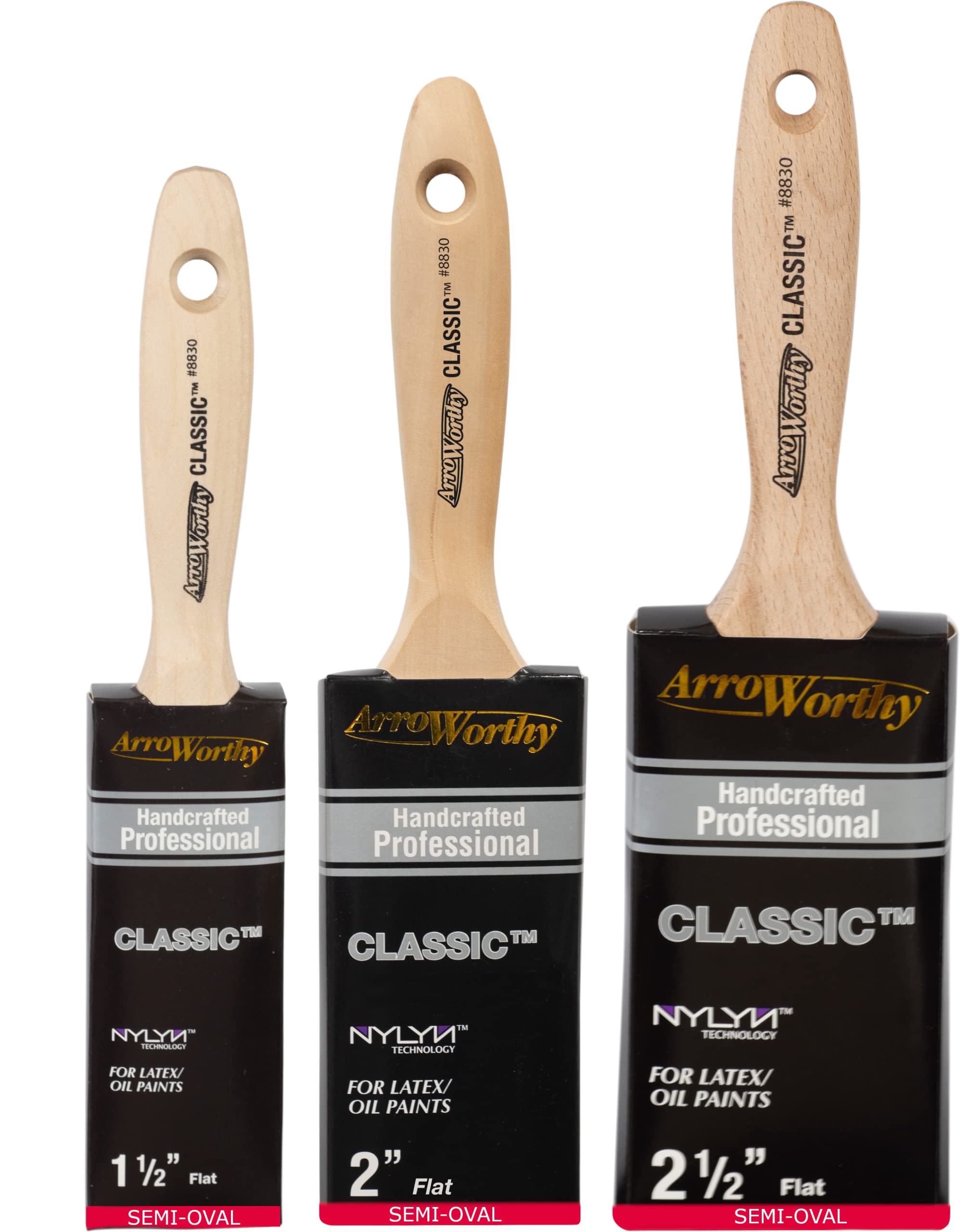 Gripper Cloth Grey Arroworthy Classic Beavertail 3Pk Oval 8438 (1.5, 2, 2.5) (Classic-3Pk-Oval-Srt-Str)