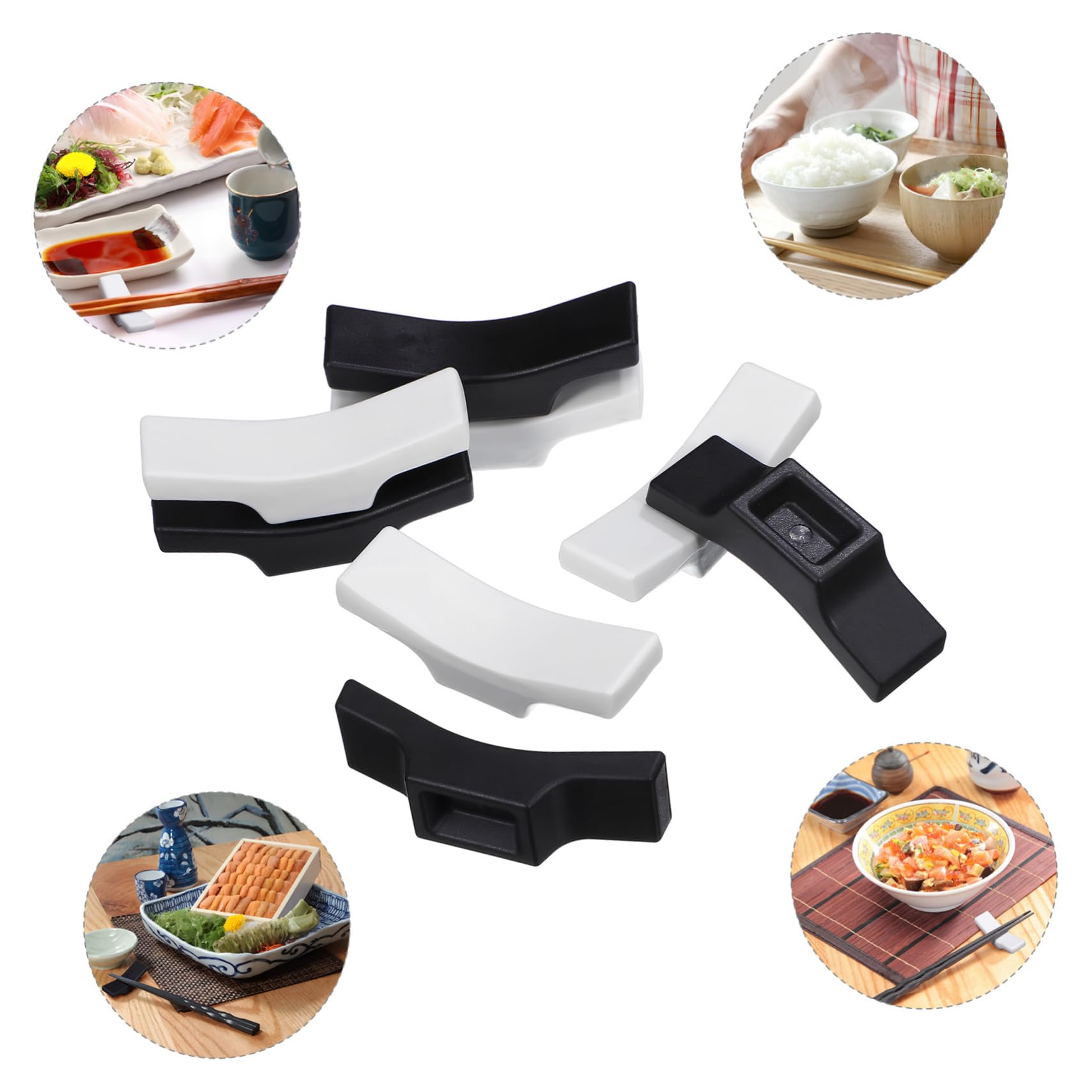 MAGICLULU 40 Piezas De Vajilla Japonesa Soporte para Palillos Soporte para Cuchara De Mesa Soporte para Palillos Soporte para Cuchara Organizador De Cubiertos Soporte para Palillos