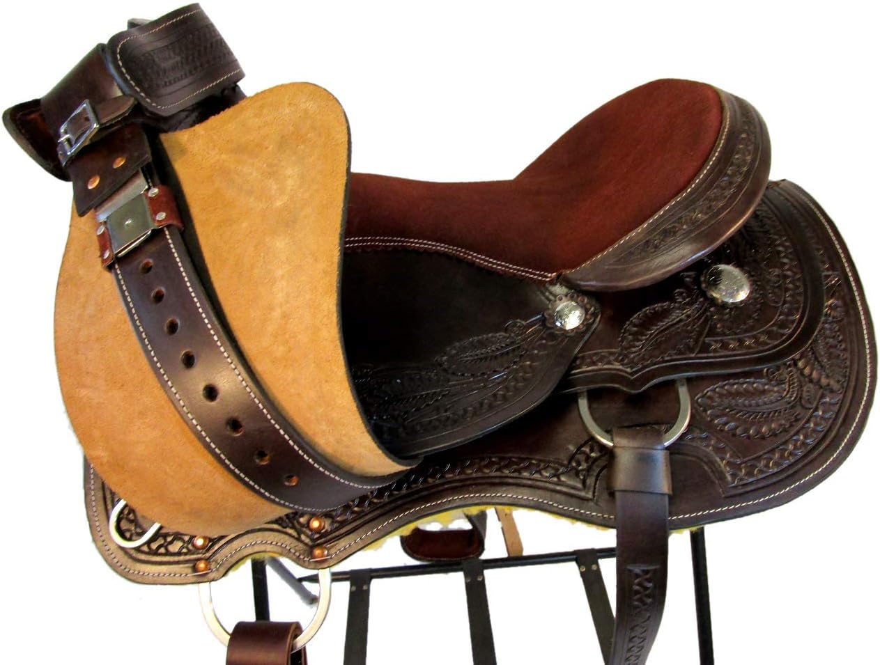 8" inches Seat Children Miniature Pony Kids Horse Saddle Western Equestrian Trail Premium Leather for Horse Riding and Best Horse Rider Pony Kids Miniature 8" inch Horse Saddle, LP138