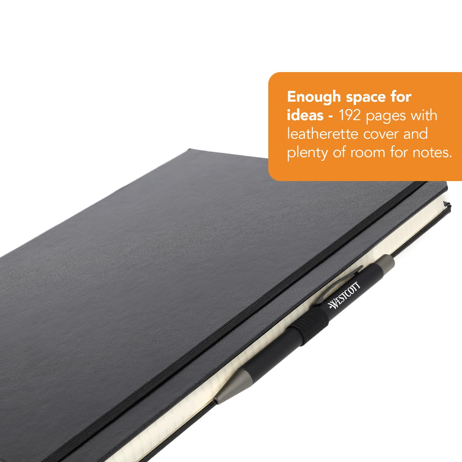 Westcott notebook DIN A4 squared, Black - Image 2