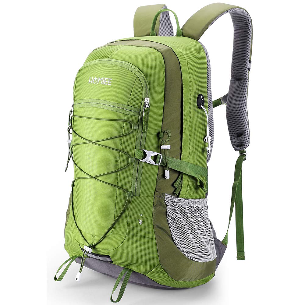 HOMIEE 45L Hiking Backpack Lightweight Travel Backpack Outdoor Camping Daypack for Men Women