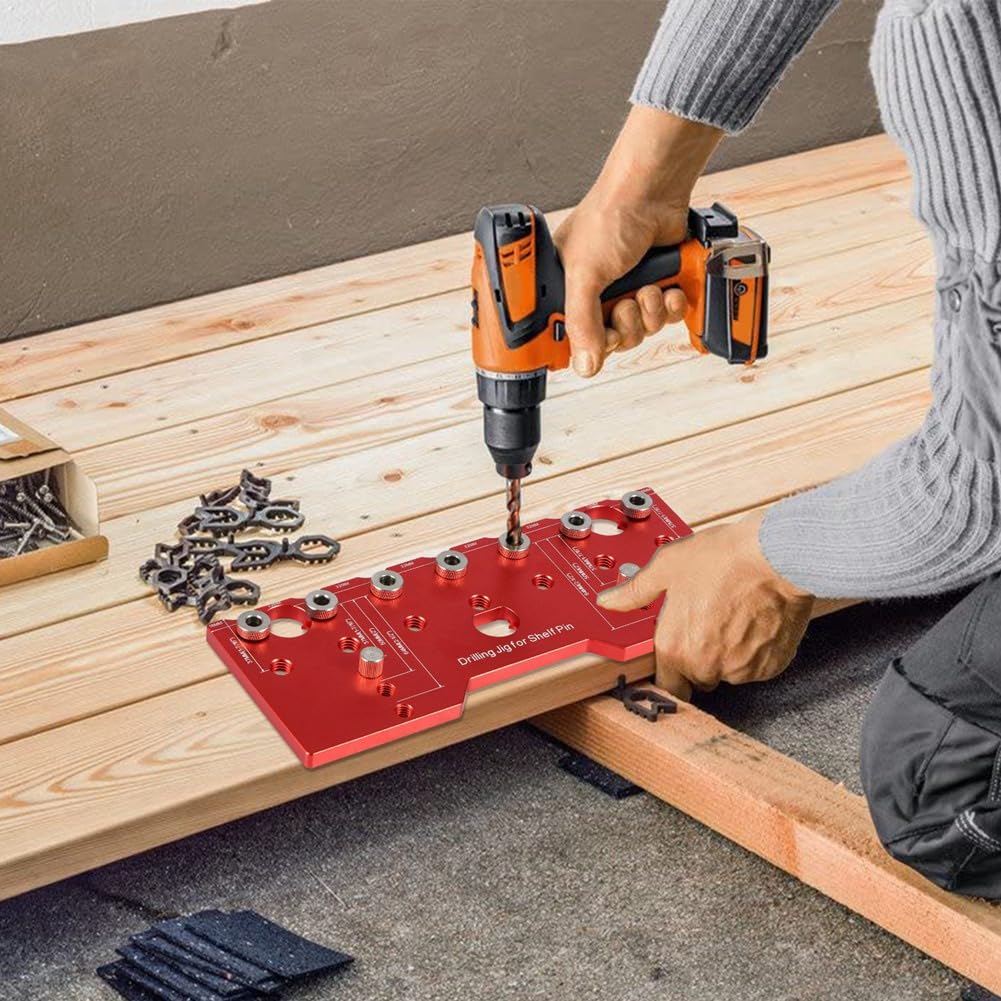 Regalstift-Schablone - Bohrführung Für Schrankmontage 32 Mm Abstand