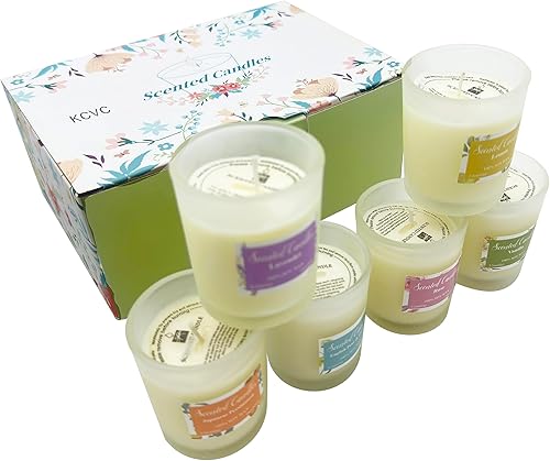 Miniatura 2 de KCVC Velas perfumadas fuertes en tarro de vidrio para mujeres, velas perfumadas fuertes para aromaterapia, velas de cera de soja con aceite