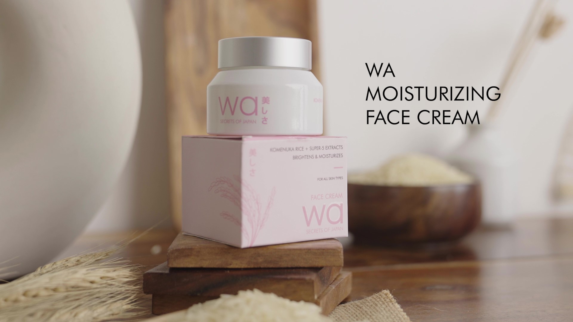【新品】AC4 KODOU MOISTURE CREAM Wa - Japan | Komenuka Rice Face Cream | Brightens & Moisturizes