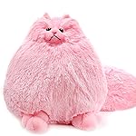 Winsterch Fluffy Giant Cat Stuffed Animal,20 inches Large Cat Stuffed Toys,Birthday for Girls Kids Girlfriend Mother Women,Big Cute Pink Plush Stuffed Animal Plush Toy