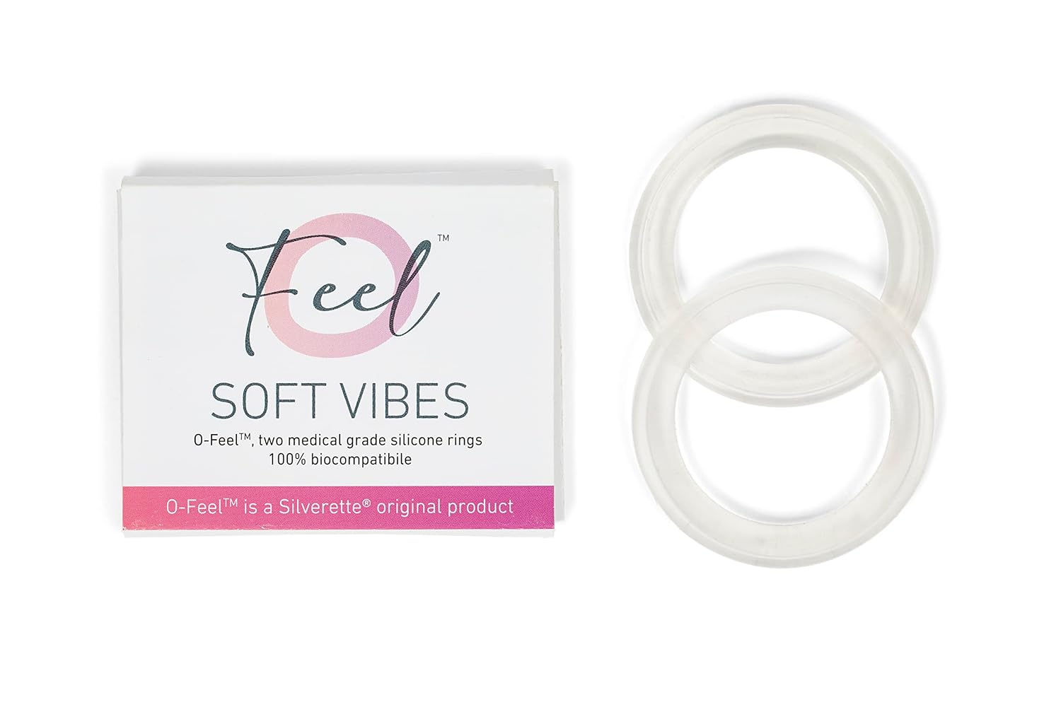 O-Feel by Silverette Two Medical Grade Silicone Rings for Silverette Nursing Cups