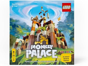 Dotted Games - Monkey Palace A LEGO  Board Game - Build Your Way to the Victory Brick! Fun Family Brick Game for Kids & Adults, Ages 10, 2-4