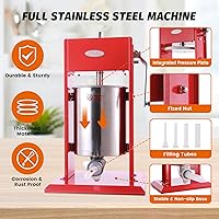 Vista 24 de Hakka 15 Pound Sausage Stuffer 2 Speed Stainless Steel Vertical Sausage Maker by HAKKA BROTHER