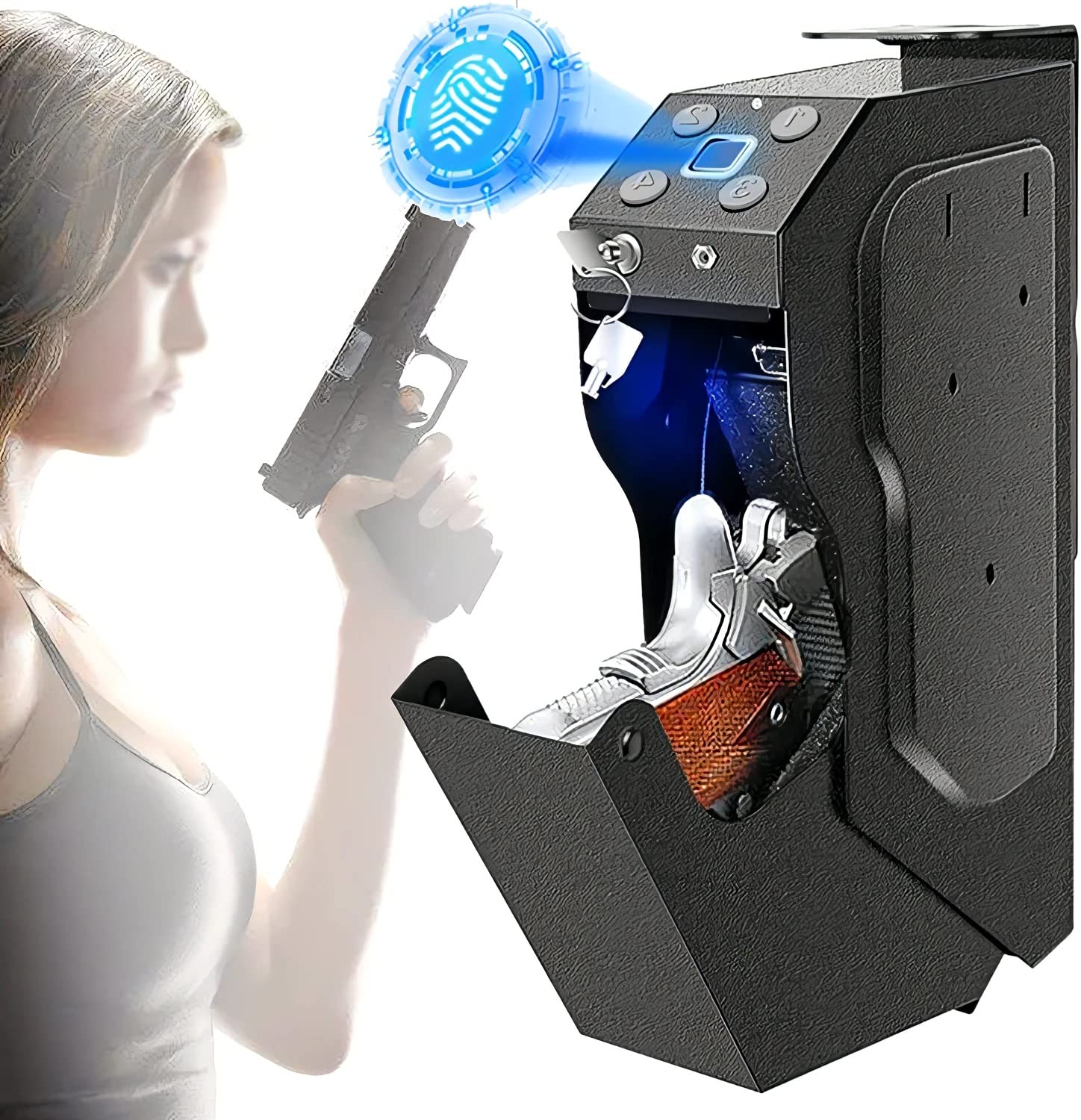Kadonio Empreintes Digitales Mot De Passe Nfc 3d Faciale Serrure De