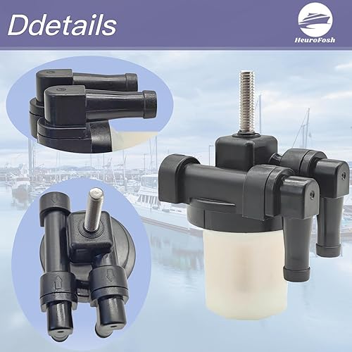 Miniatura 10 de HeuroFosh 8M0122423 Fuel Filter Element for Mercury Mariner Outboard 75-300 HP MerCruiser Sterndrive 4.5L 6.2L Engines 2PCS 35-8M0060041 35-884380T