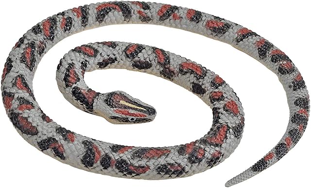Wild Republic 53114 Python Rock Rubber Snake, Brown/Beige, 66 cm