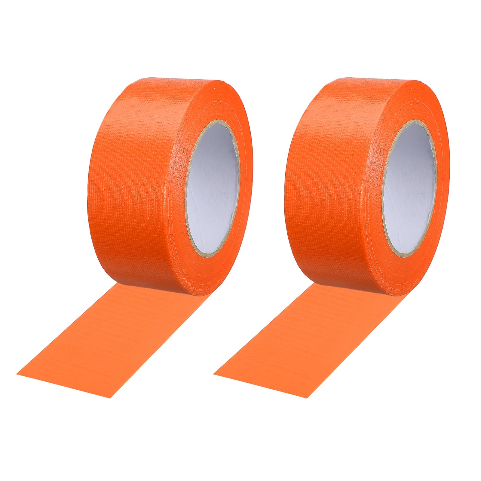 PATIKIL Gaffers Tape 4.8cm x 50 Meters, 2 Pack Waterproof Court Line Tape Floor Marking Kit Matte for Cables Photography Filming Backdrop Sports, Orange