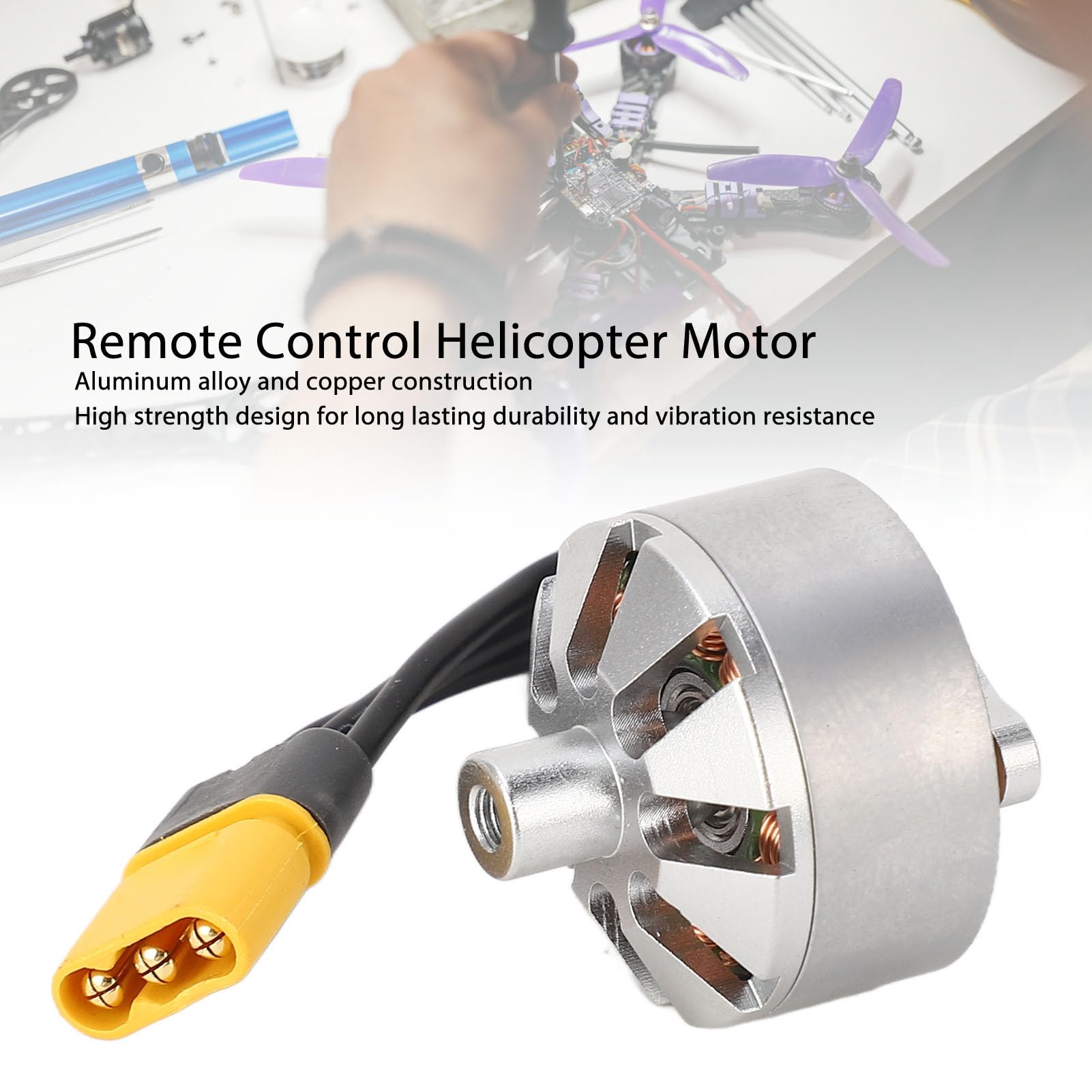 Dilwe Moteur de Queue D'hélicoptère RC, Moteur de Queue D'hélicoptère RC en Alliage D'aluminium, Pièce de Rechange de Queue D'hélicoptère Télécommandée Adaptée pour Flywing FW450-V3 Dilwe Moteur de Queue D'hélicoptère RC, Moteur de Queue D'hélicoptère RC en Alliage D'aluminium, Pièce de Rechange de Queue D'hélicoptère Télécommandée Adaptée pour Flywing FW450-V3