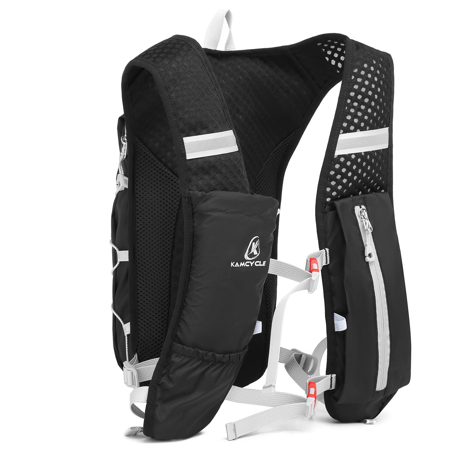 Gilet D'hydratation De Course 5L Avec Réservoir 2L - Réfléchissant, Support Téléphone - Pour Running, Trail, Randonnée - Homme/femme - 11