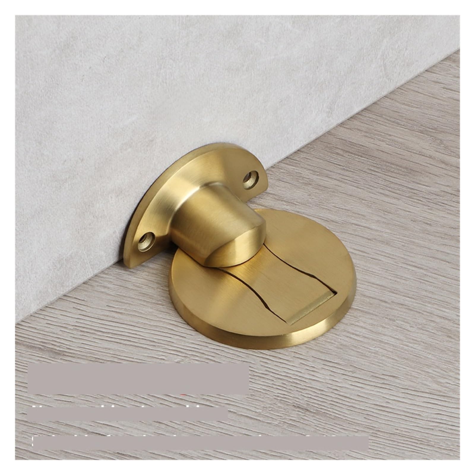 Sjloynwq Brushed Gold Door Stopper 304 Stainless Steel Punch-Free Invisible(Brushed Gold)