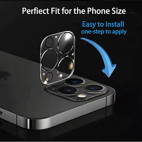 Miniatura 3 de Paquete de 2 protectores de lente de cámara compatibles con iPhone 13 Pro y iPhone 13 Pro Max, protector de pantalla de vidrio templado, accesorios