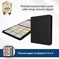 Vista 2 de álbumes para tarjetas coleccionables para 12 tarjetas Z-Folio LX, Negro