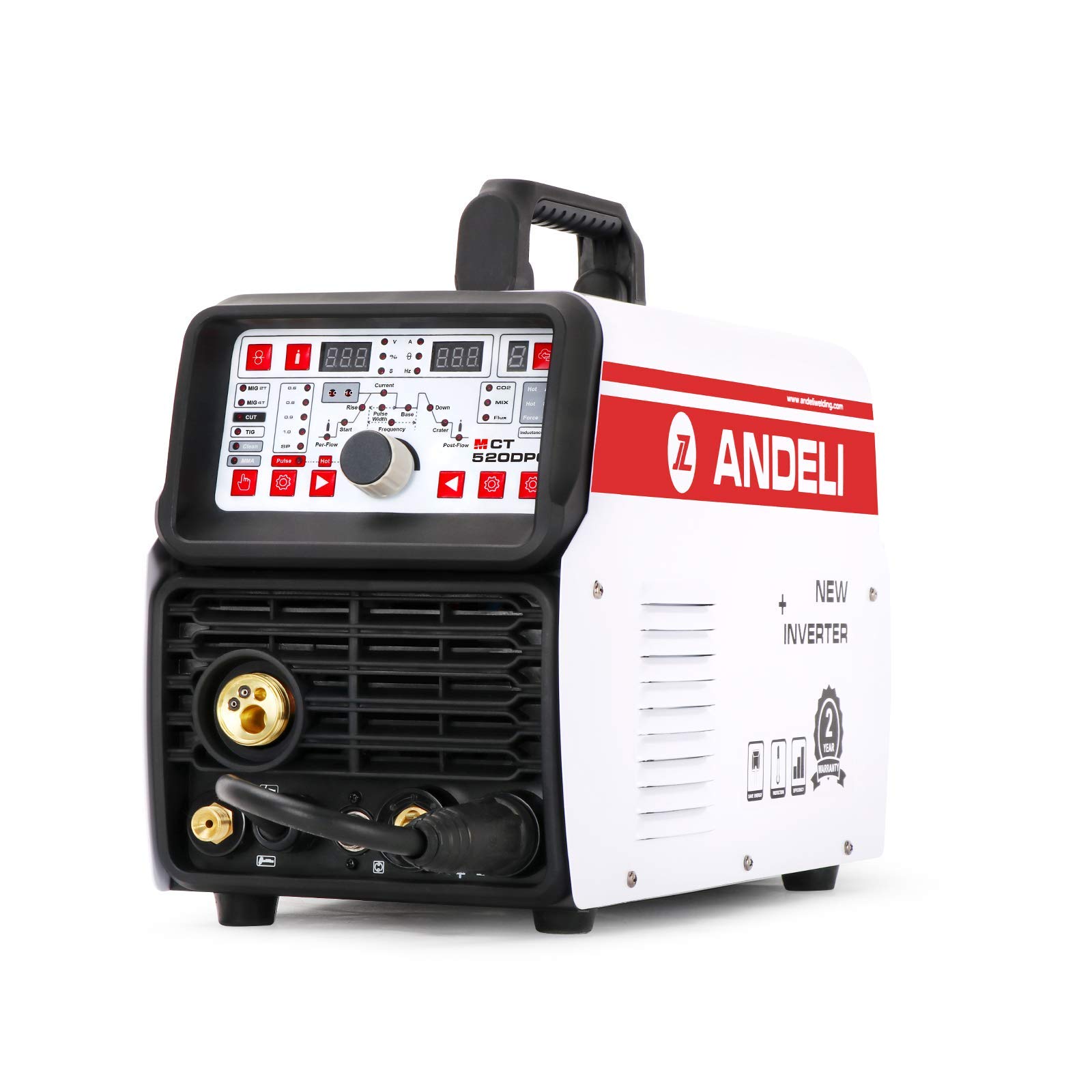 Amazon | ANDELI 半自動溶接機 220V MCT-520DPC MIG TIG CUT MMA/CLEAN