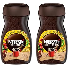 ZENVOIRA Gift Snack Box includes Nescafe Rich Colombian Instant Coffee 100g/3.5oz - Pack of 2 Premium Instant Coffee, Smooth & Bold Flavor, Value Bundle Packed by Zenvoira
