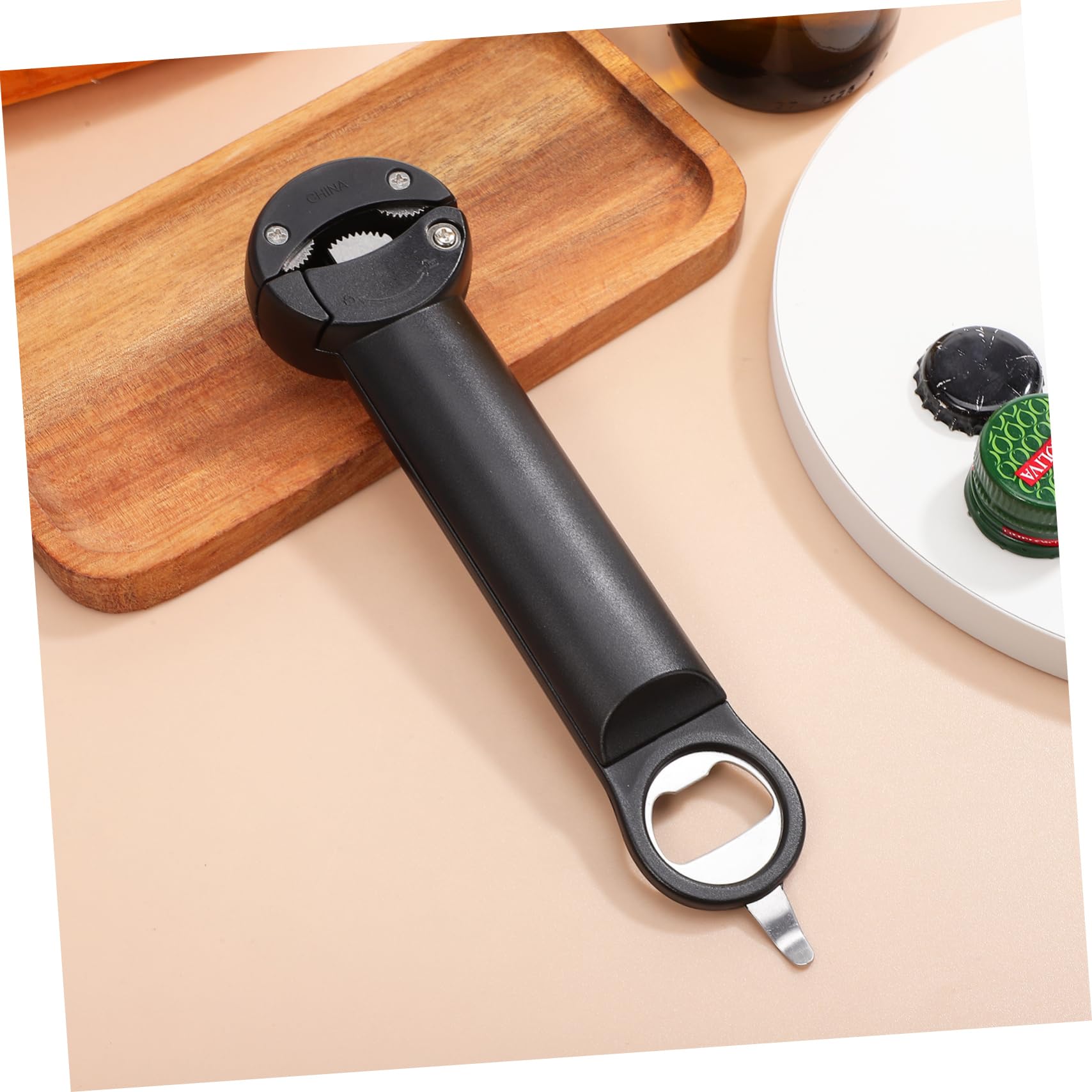 SOLUSTRE 3stücke Multifunktionaler Flaschenöffner Mit Einstellbarem Design Handlicher Dosenöffner Für Senioren Und Einfache Anwendung Küche