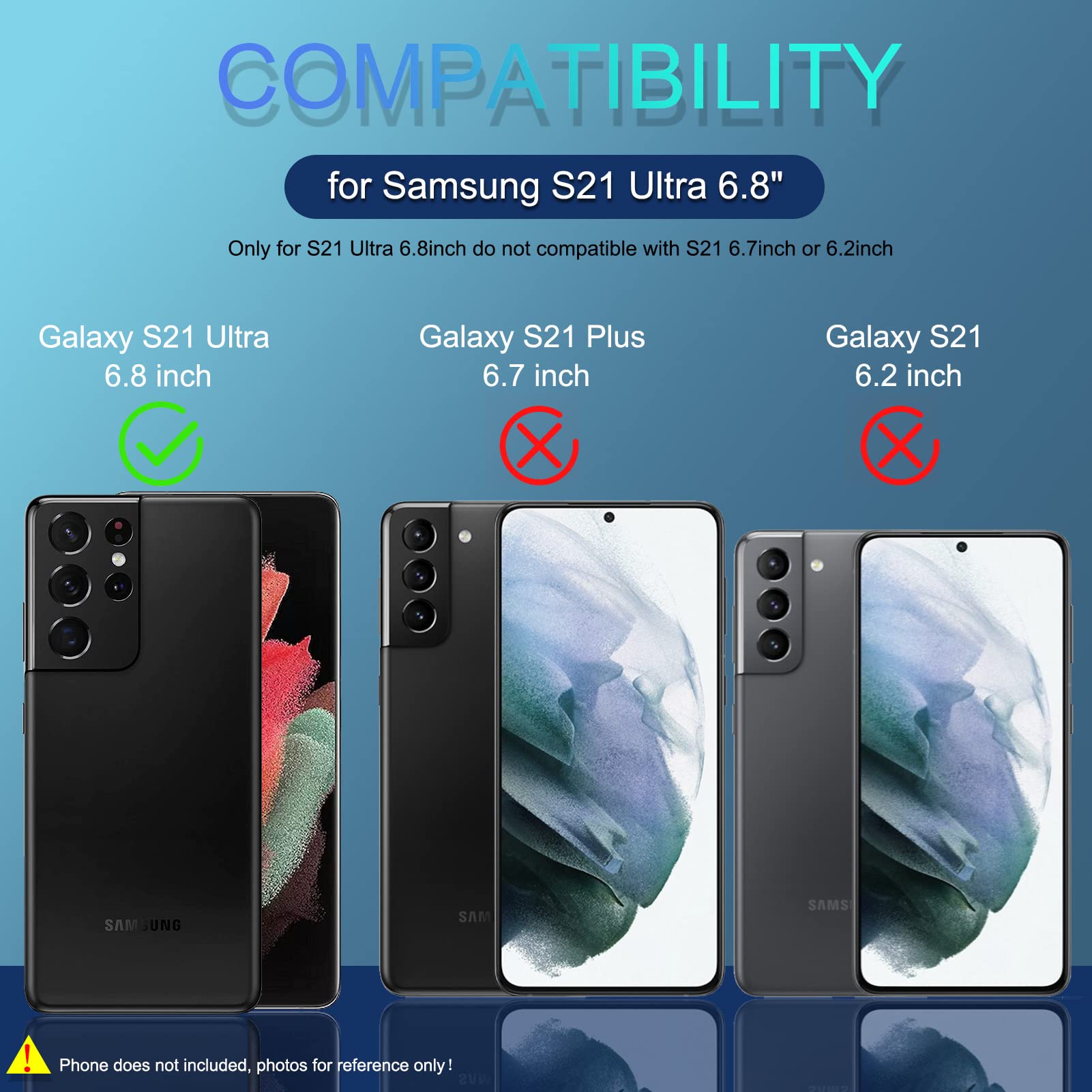 Card Holder S21 Ultra Bumper Only For Samsung Galaxy S21 Ultra