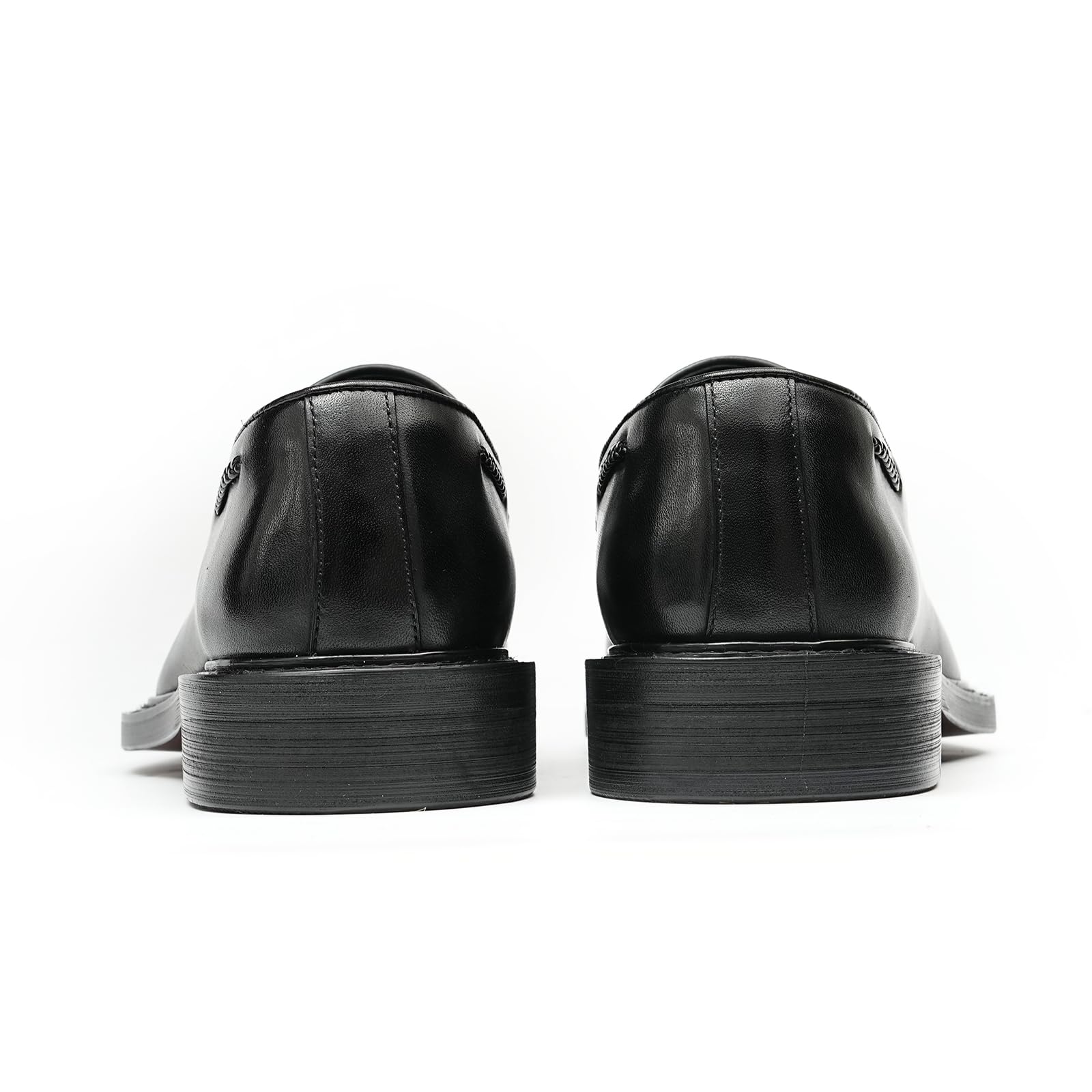 Mocasines con Borlas Negocios Casuales Zapatos Slip On en Cuero Genuino