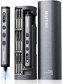 MQFORU Mini Chave de Fenda Elétrica, Conjunto de 78 em 1 Chave de Fenda de Precisão com 72 Pontas Magnéticas, 5 Configur...