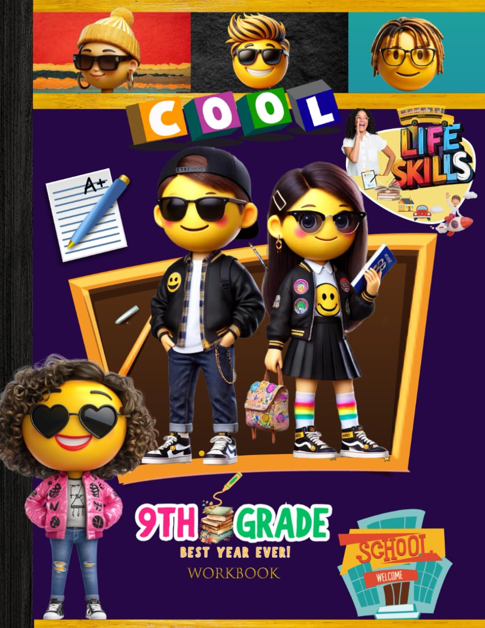 9th Grade Life Skills Workbook: Teens Grade 9 Homeschool Curriculum Young Adults Home Economic Hands On Activity Real Life Practice Forms ... Tracker