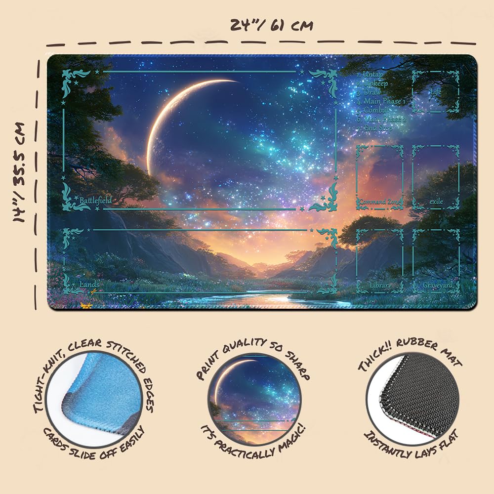MTG Playmat,With Waterproof Storage black Bag Szie 60 x 35CM - Image 2