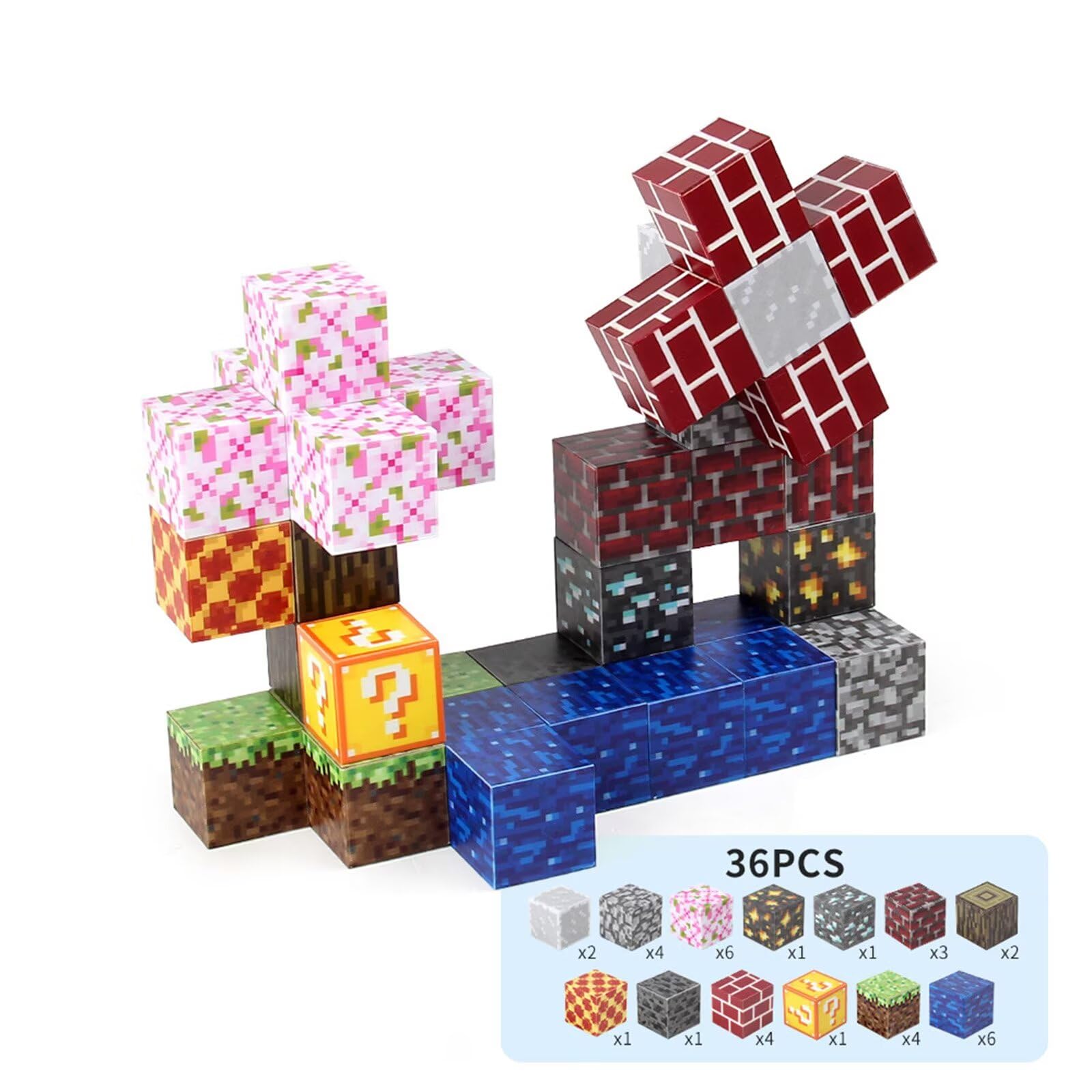 Amazon.co.jp: Vexolite マグネットブロック マイクラ風 磁石