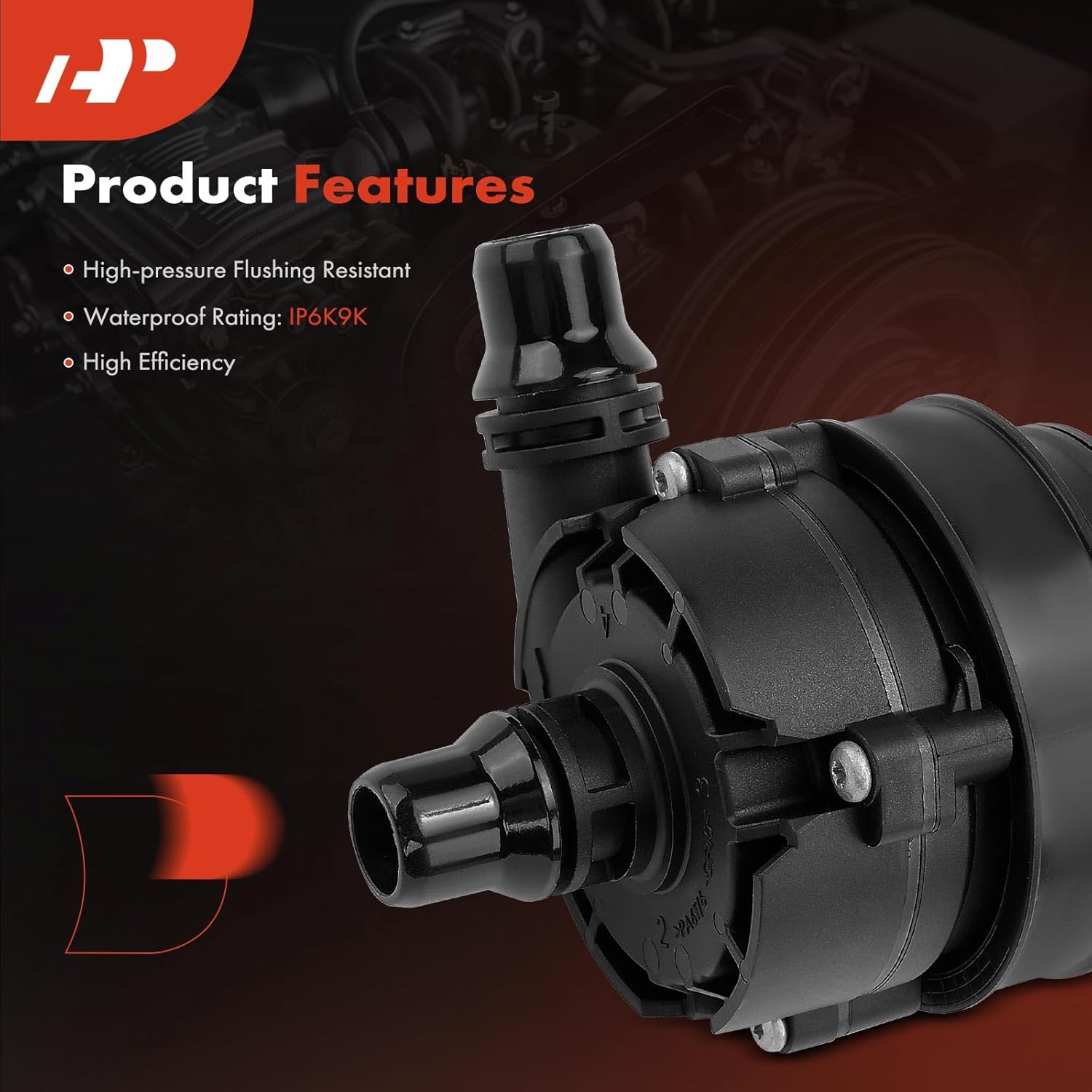 A-Premium 3 Pins Engine Electric Water Pump Compatible with Mercedes-Benz C-Klasse Limousine 2013-2024, C-Klasse Coup, C-Klasse Cabrio, E-Klasse Limousine, E-Klasse T-model, E-Klasse Coupe