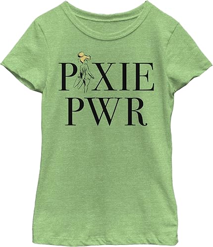 Disney Pixie Power Sparkle T-Shirt, Vert Pomme, Taille S Fille