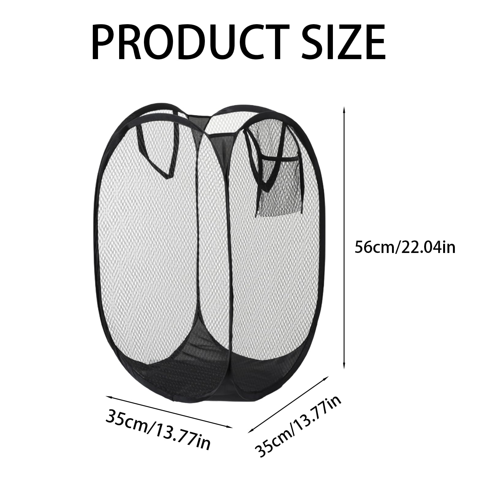 SSKHE Folding Laundry Basket 75L Large Washing Basket Collapsible - Image 2