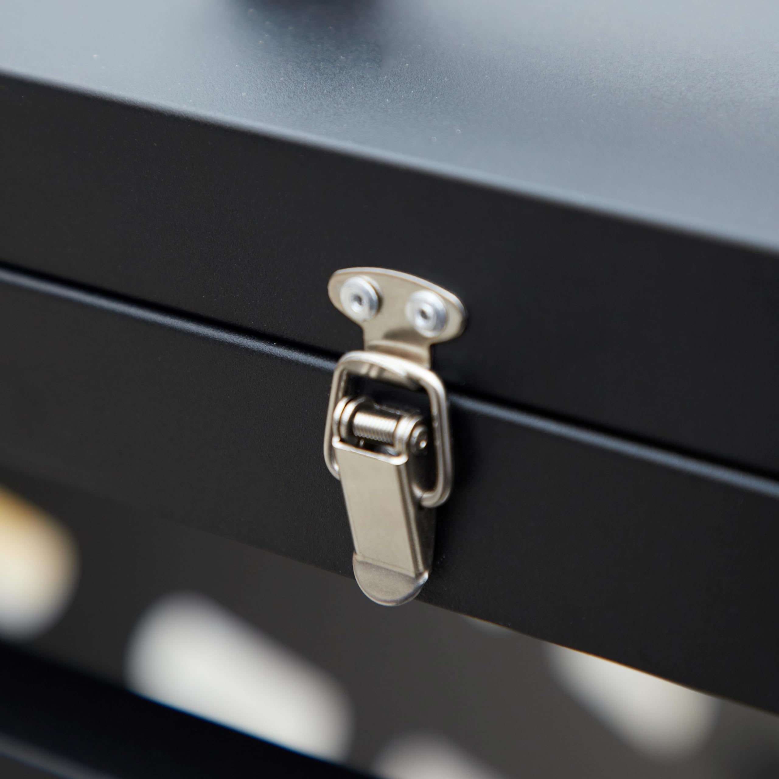 ESTEXO Mülltonnenbox Mülltonnenverkleidung mit Deckel Aufbewahrungsbox Müllbox Anthrazit (3 Türen)