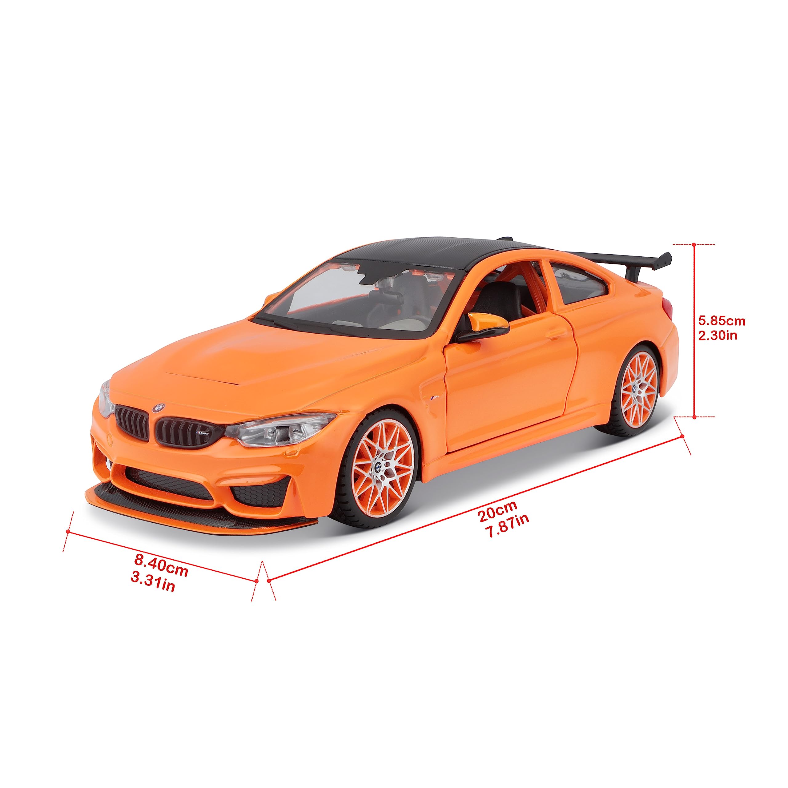Miniatura BMW M4 GTS 1:24 Maisto Laranja : Amazon.com.br