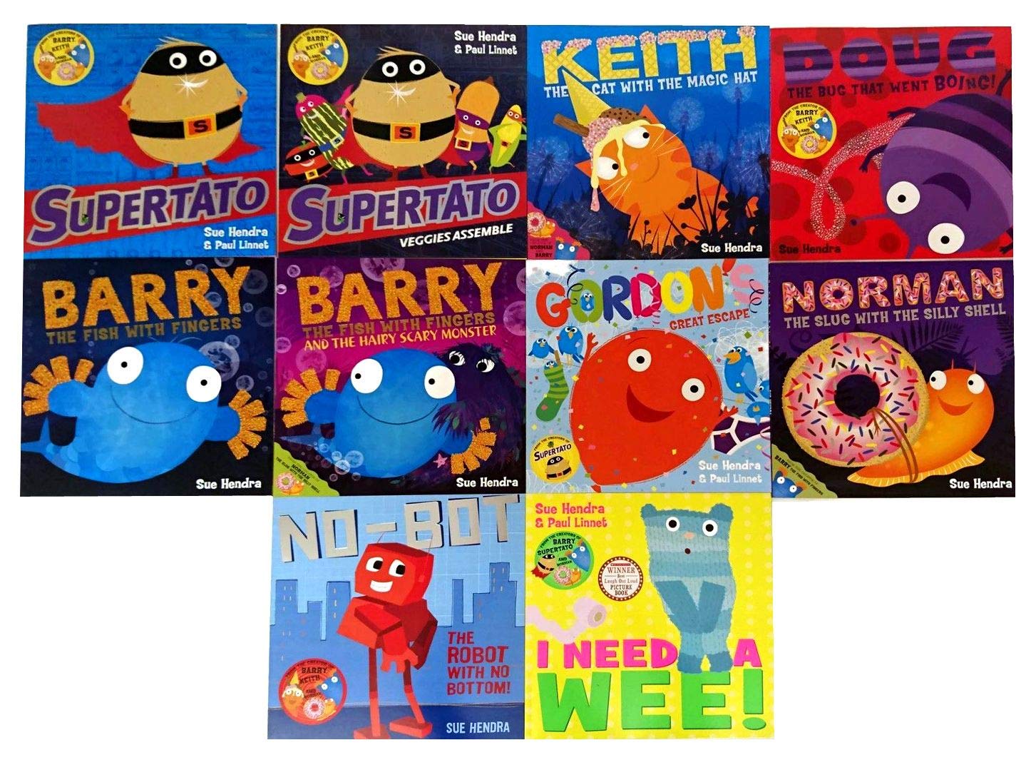 Sue Hendra's Supertato And Other Stories X10 Books Set Collection Pack New