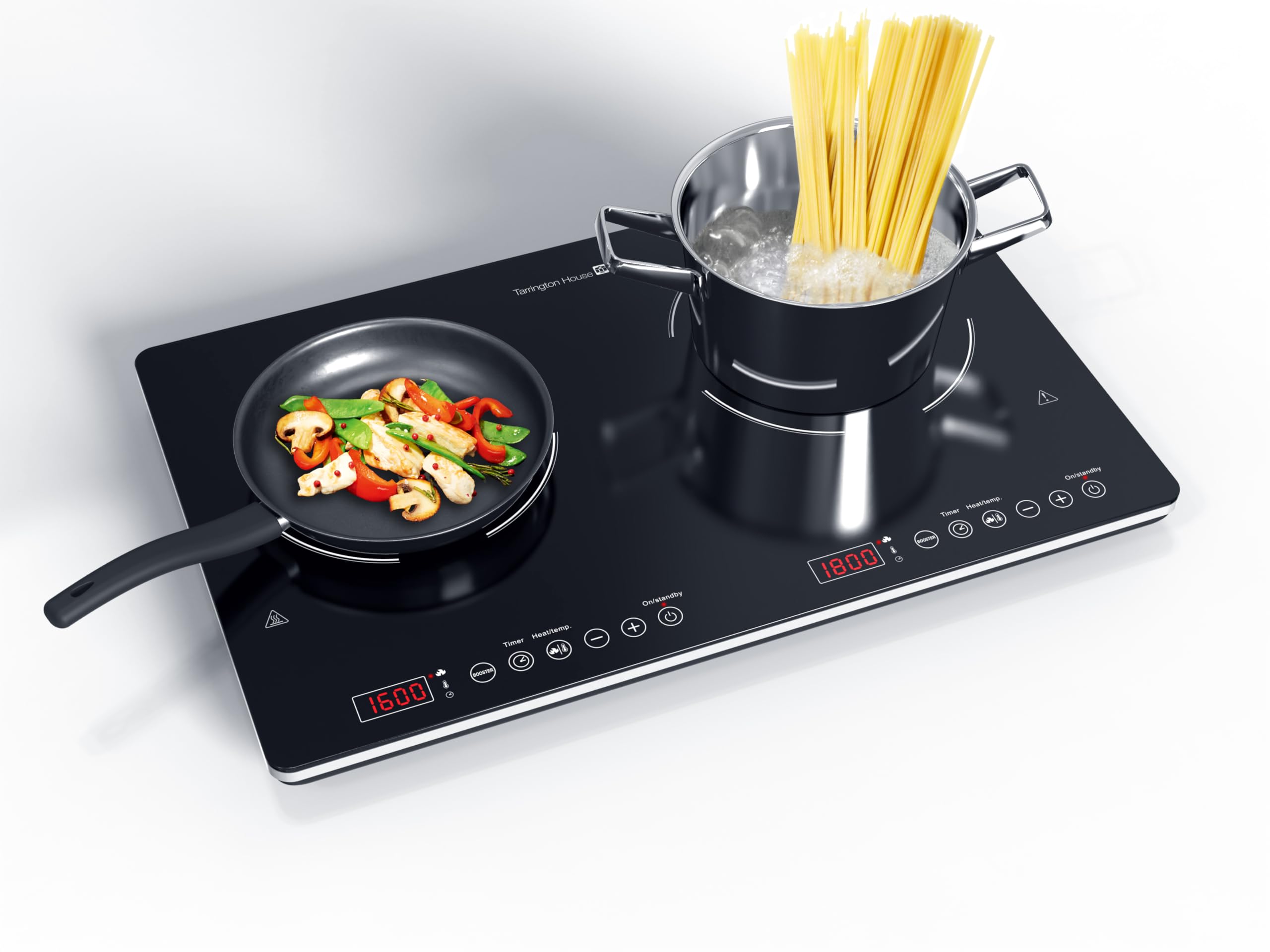 Tarrington House Double Plaque ˆ Induction DIC3440ABS, 3400W, 35.6 x 29 x 6.3 cm, Affichage LED