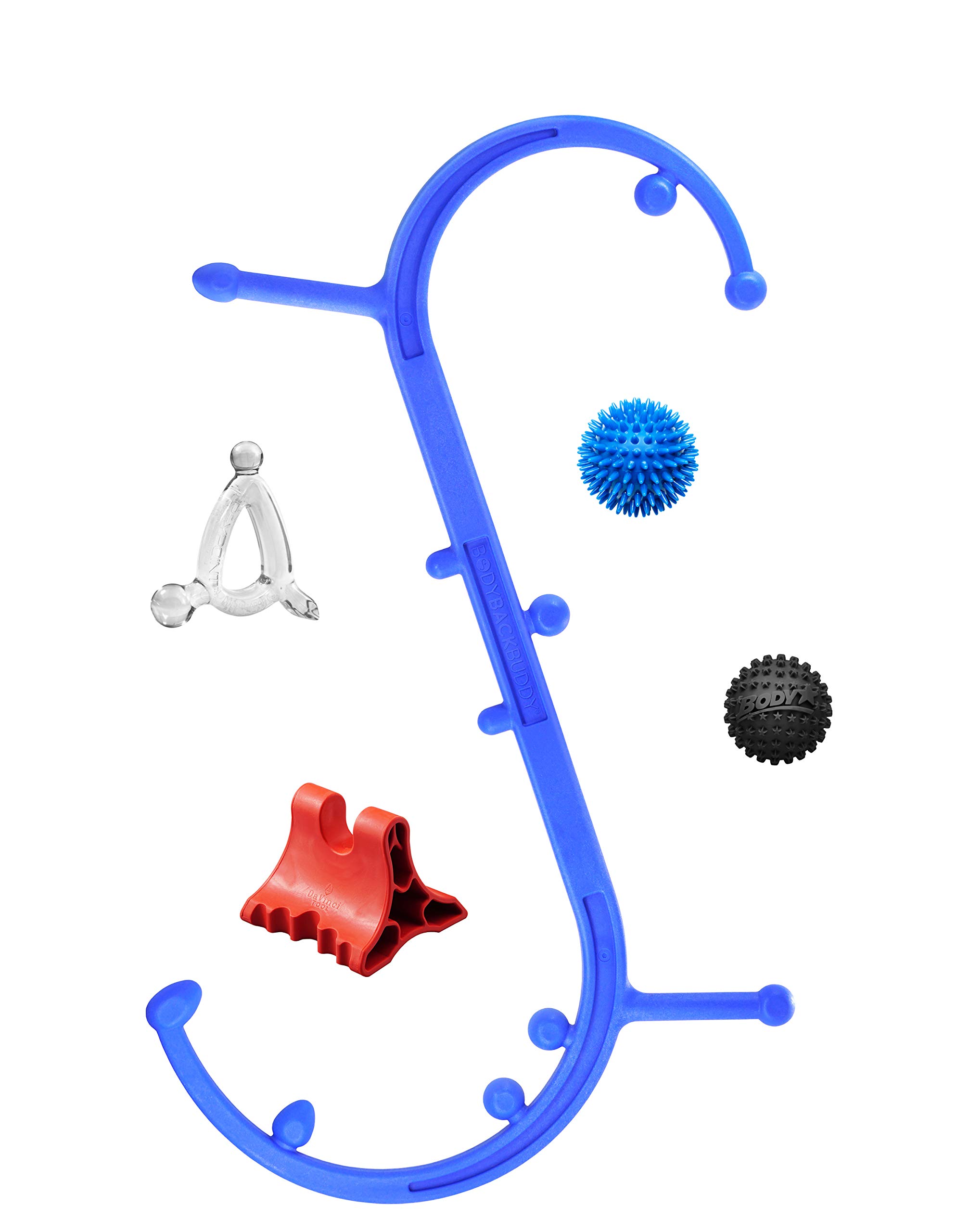 Davinci Tool, Accumassager, Mini, Buddy Jr. NATURAL BACK CARE KIT: FOUR VERSATILE EFFECTIVE SELF MASSAGE TOOLS