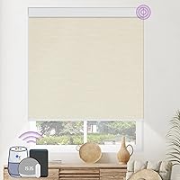 Vista 1 de Persianas inteligentes opacas motorizadas, persianas enrollables con control remoto personalizadas, persianas eléctricas automáticas para ventanas