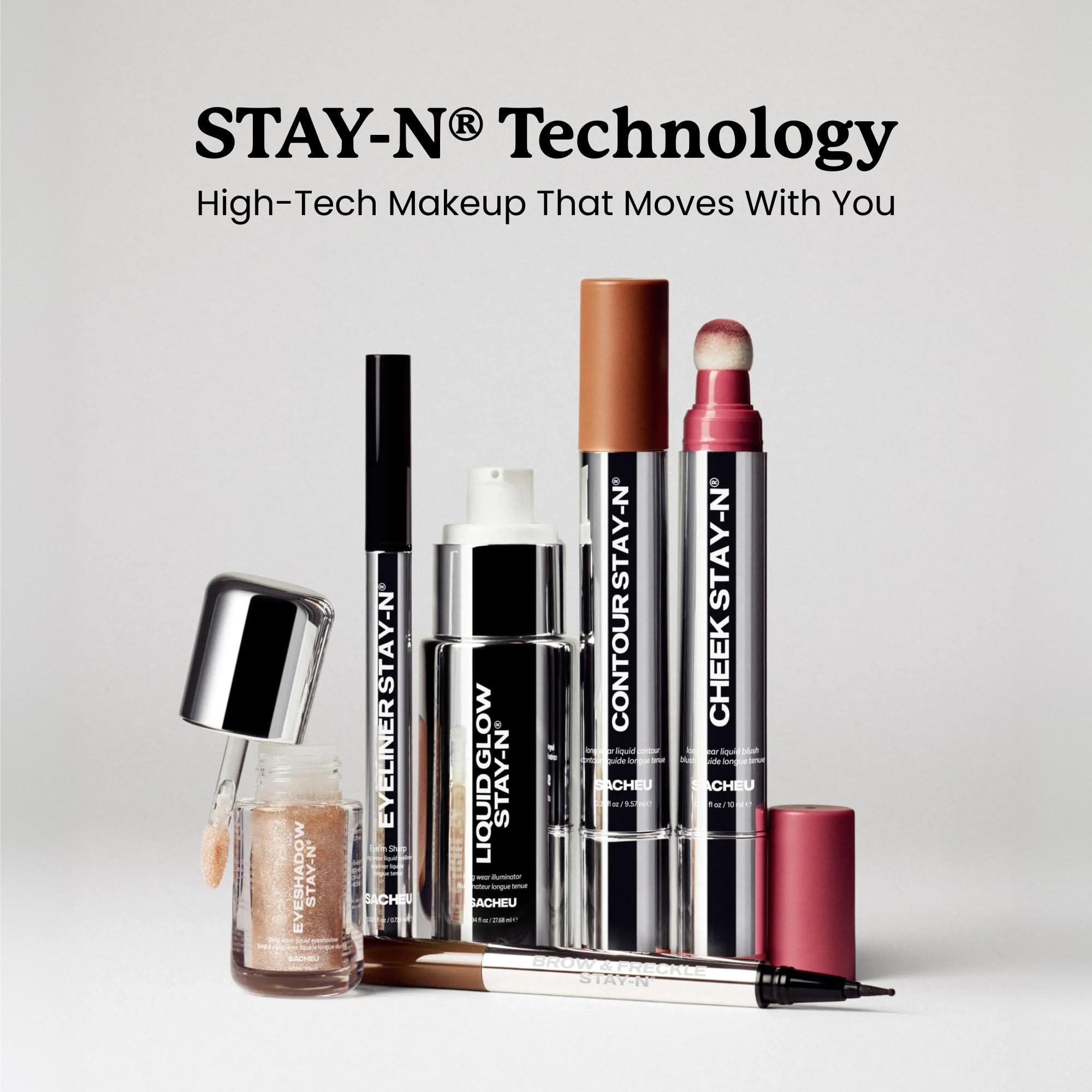 Sacheu Liquid Contour STAY-N Langzeit-Halt Bronze Creme Kontur Make-up — Langanhaltend, Mischbar & Leichte Formel — Vegan & Tierversuchsfrei, Verleiht Drama