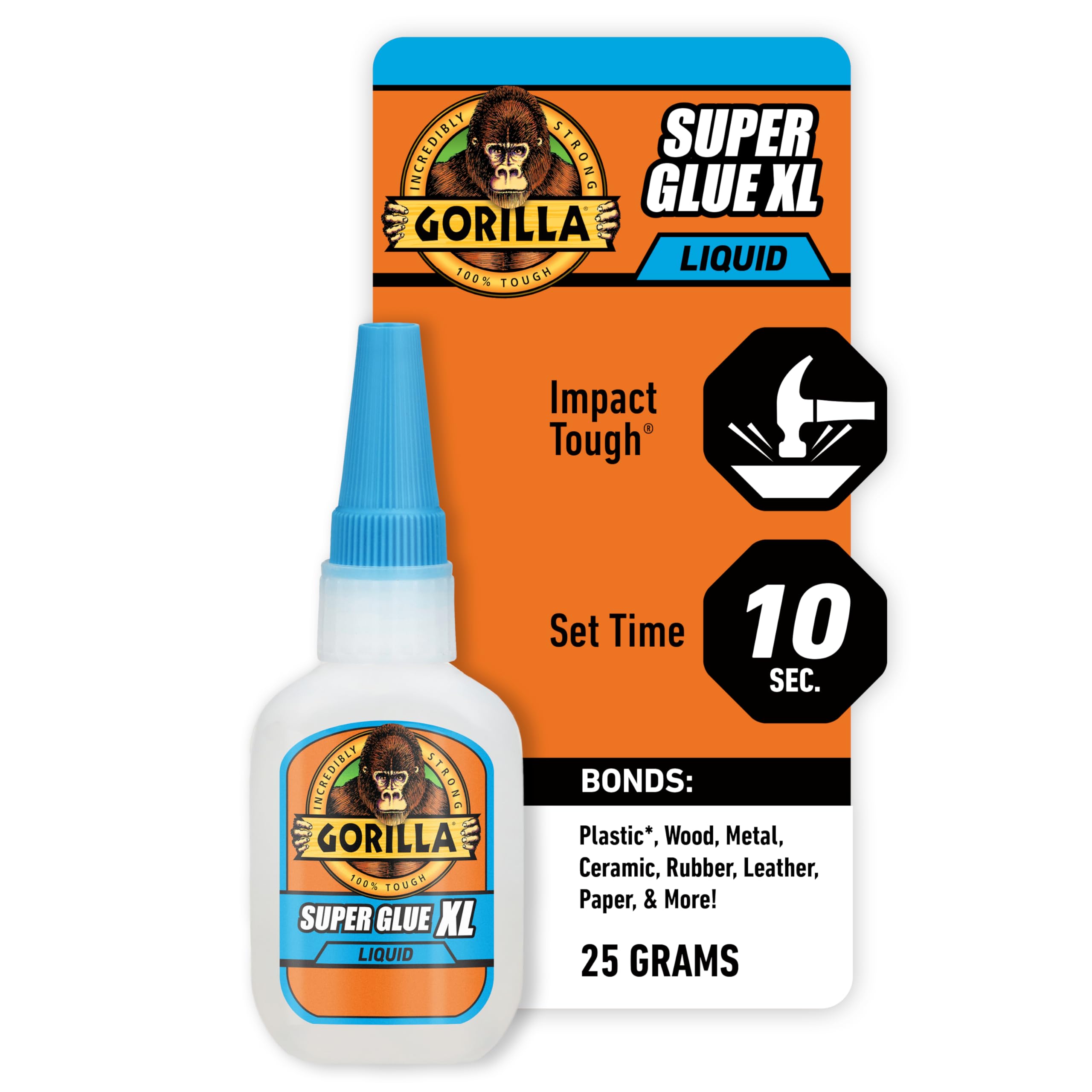 Super Glue XL, Clear Glue, 25 Gram (Pack of 1) - All Purpose and Fast Setting for Projects and Repairs