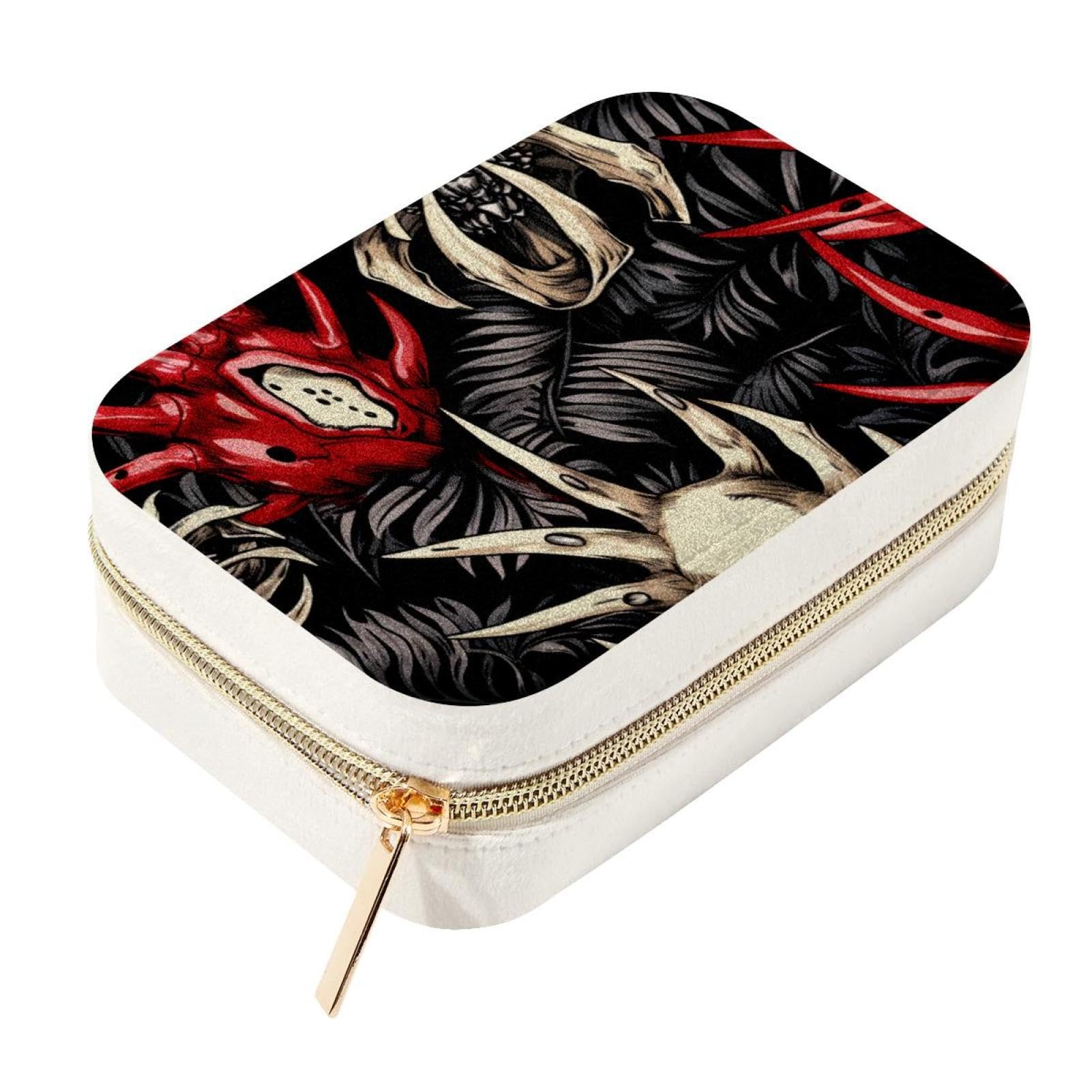 Boîte à bijoux de voyage en velours pour ranger bagues colliers
