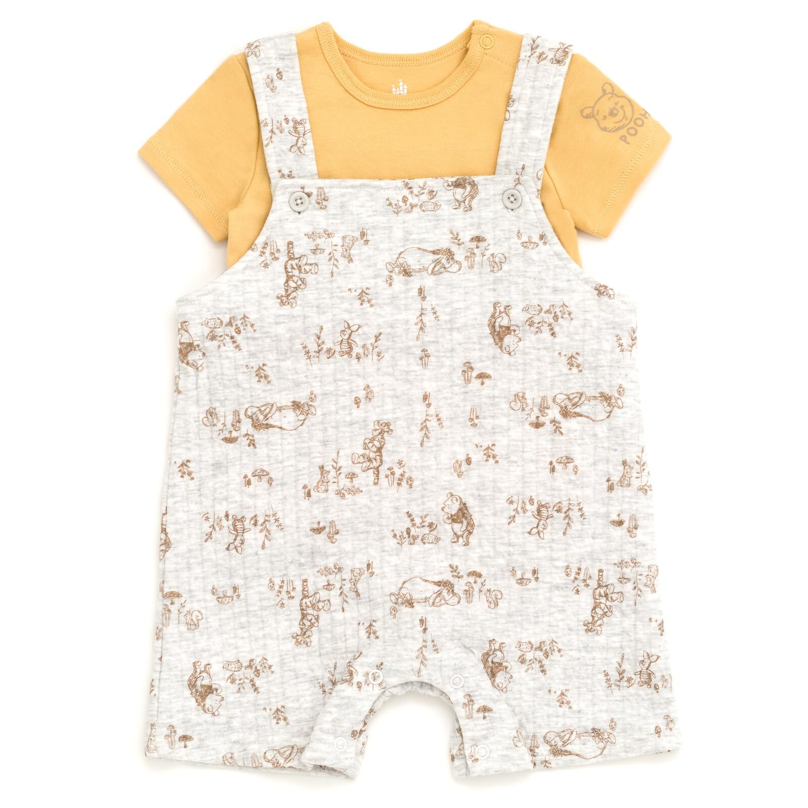 Disney Winnie Puuh Mickey Mouse Minnie Mouse Neugeborenes bis Baby Jungen Kurzer Overall und Outfit Set
