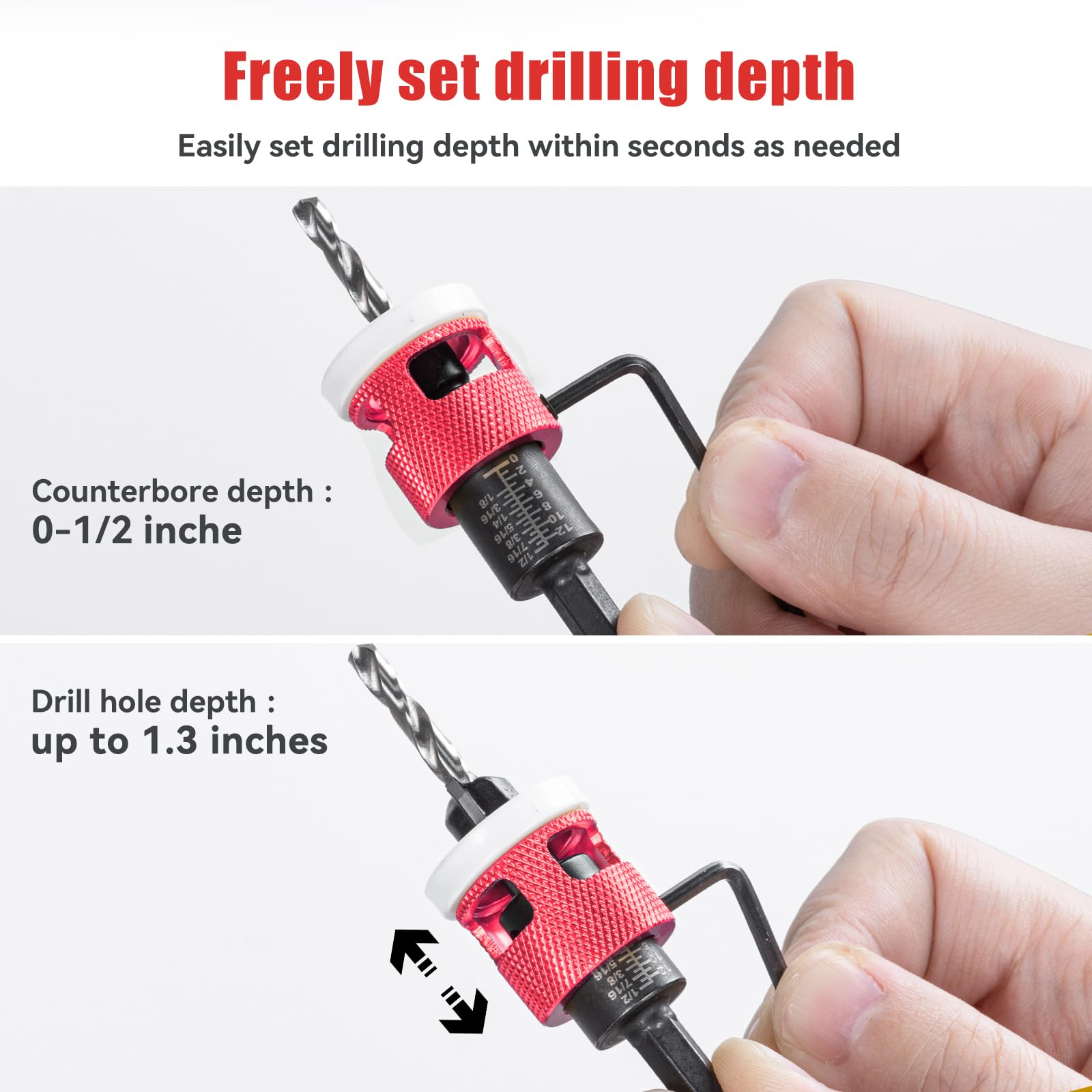 Countersink Drill Bit Set - Precision Woodworking -2