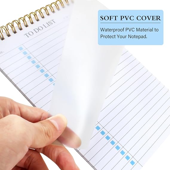 To Do List Notepad, Undated Daily Planner Notepad, A5 (5.5 x 8.3), Blue